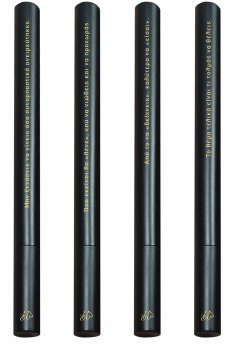 Στυλό μαύρο μεταλλικό (4 σχέδια) - Ρενέ 5 