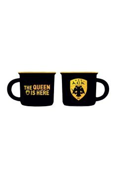 Κούπα espresso - ΑΕΚ Μπάσκετ 2 / μαύρη The Queen Is Here