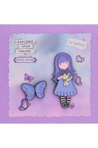 Santoro Pins - Send Me Flowers