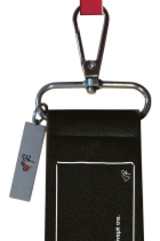 Μπρελόκ δερματ. Μαύρο - Ρενέ / Εκείνη 