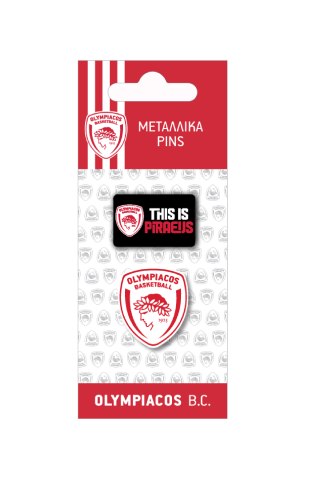Pins μεταλλικά - Ολυμπιακός Μπάσκετ 1