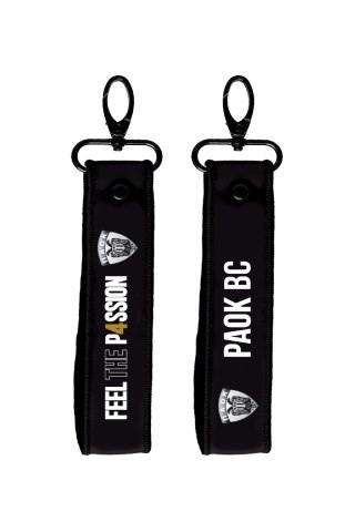 Μπρελόκ καρπού - ΠΑΟΚ Μπάσκετ 1 / μαύρο