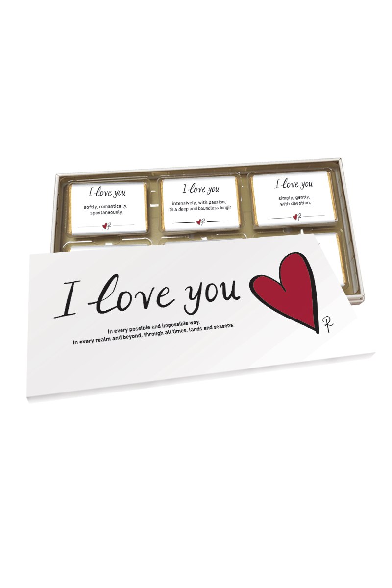 ΣΟΚΟΛΑΤΑΚΙΑ ΡΕΝΕ LOVE WORDS - I LOVE YOU