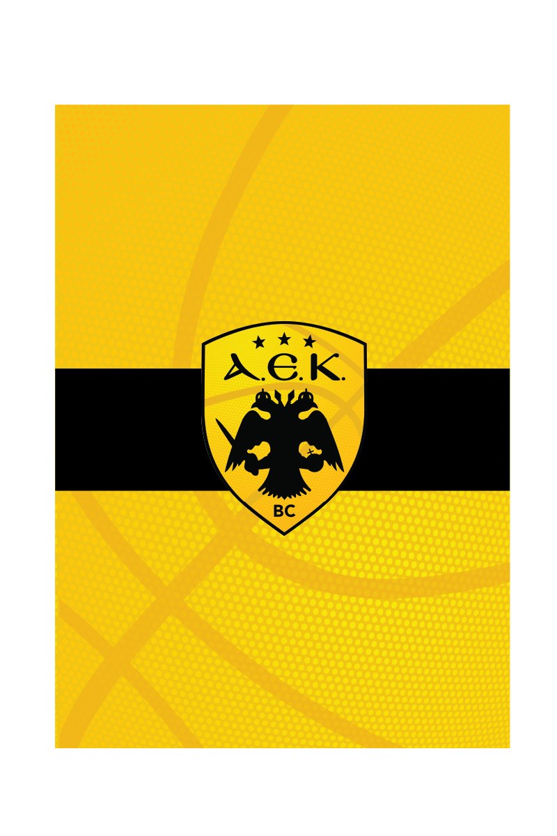 ΤΕΤΡΑΔΙΟ ΡΙΓΕ Β5 40Φ / ΛΟΓΟΤΥΠΟ - AEK ΜΠΑΣΚΕΤ 6