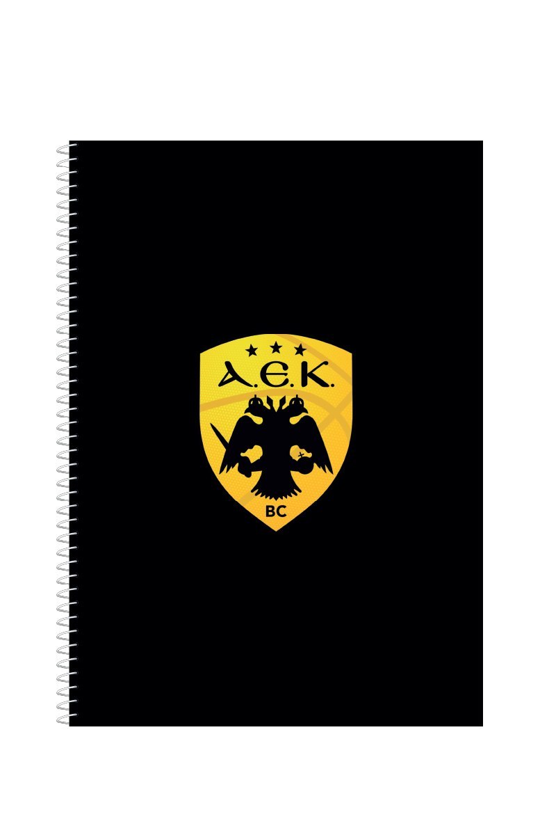 ΤΕΤΡΑΔΙΟ ΣΠΙΡΑΛ Α4 2ΘΕΜ. - AEK ΜΠΑΣΚΕΤ 6