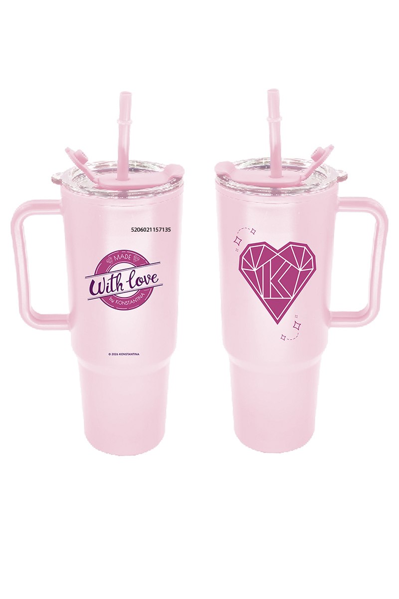 ΠΑΓΟΥΡΙ TUMBLER 1000ml / ΡΟΖ - KONSTANTINA 6